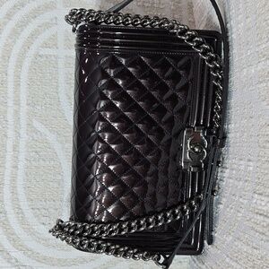 Chanel Medium  Liquid Patent Leather  Chain Shoulder Bag